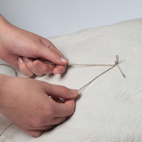 Браслет из льняного шпагата. Шаг 1