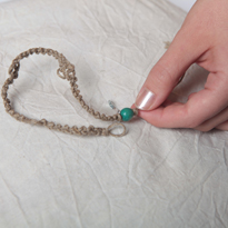 Браслет из льняного шпагата. Шаг 6