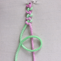 Макраме: Бантовый узел, или узел Жозефины. Шаг 1