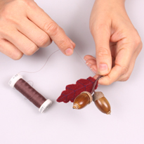 Брошка из желудей. Шаг 4