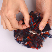 Осенняя брошка из лоскутов. Шаг 5 Осенняя брошка из лоскутов. Шаг 5