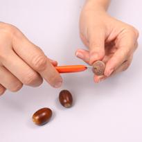 Брошка из желудей. Мастер-класс