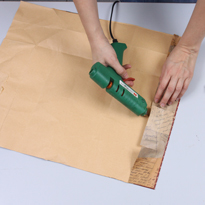 Упаковка для подарка: шампанское в стиле ретро. Шаг 1