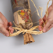 Упаковка для подарка: шампанское в стиле ретро. Шаг 4