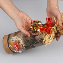 Упаковка для подарка: шампанское в стиле ретро. Шаг 6