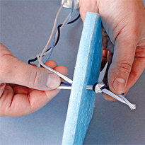 Шнур в технике кумихимо. Шаг 2