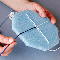 Шнур в технике кумихимо. Шаг 3