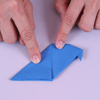 Летящий голубь. Оригами. Шаг 6