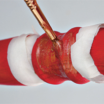 Подставка для цветов из табурета. Шаг 3