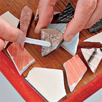 Подставка для цветов из табурета. Шаг 5