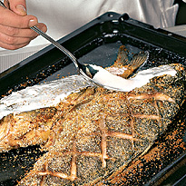 Карп, фаршированный гречкой. Шаг №4