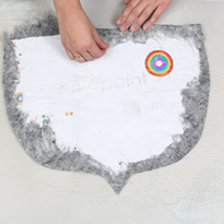 Валяние из шерсти (фелтинг). Шапка для бани. Шаг 6