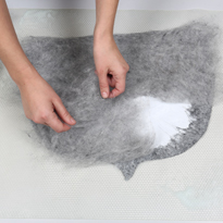 Валяние из шерсти (фелтинг). Шапка для бани. Шаг 7