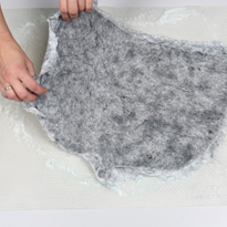 Валяние из шерсти (фелтинг). Шапка для бани. Шаг 8