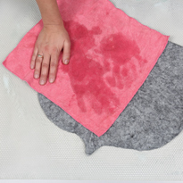 Валяние из шерсти (фелтинг). Шапка для бани. Шаг 9