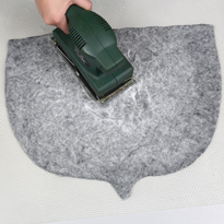 Валяние из шерсти (фелтинг). Шапка для бани. Шаг 10