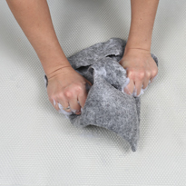 Валяние из шерсти (фелтинг). Шапка для бани. Шаг 15