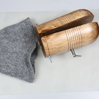 Валяние из шерсти (фелтинг). Шапка для бани. Шаг 17