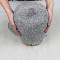 Валяние из шерсти (фелтинг). Шапка для бани. Шаг 18