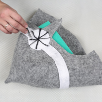 Валяние из шерсти (фелтинг). Шапка для бани. Шаг 23