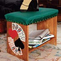 Пуфик в карточном стиле