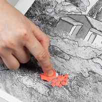 Картина из яичной скорлупы. Шаг 3