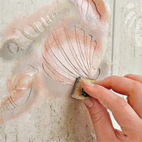 Декор плитки в морском стиле. Шаг 4