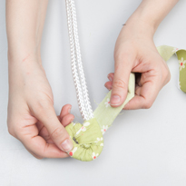 Плетеная корзина из обрезков ткани. Шаг 4