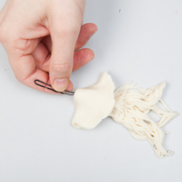 Поделки из соленого теста: игра  рыбалка. Шаг 3