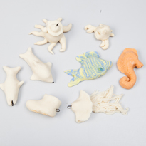 Поделки из соленого теста: игра  рыбалка. Шаг 4