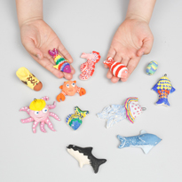 Поделки из соленого теста: игра  рыбалка. Шаг 5