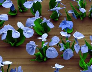 Нанокристаллы принимают форму цветов