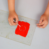 Рисуем с детьми: простые штампы. Шаг 2