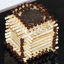 Поделки из спичек: домик. Шаг 8