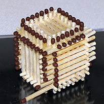 Поделки из спичек: домик. Шаг 11