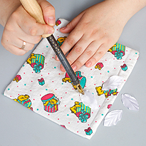 Цветы из ткани. Шаг 7