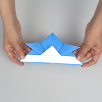 Шапка из бумаги: шлем самурая. Шаг 7