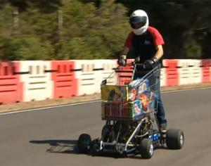 Тележку из супермаркета можно разогнать до 113 км/ч
