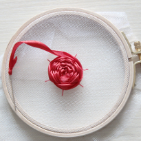 роза, лены, вышивка