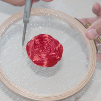 роза, лены, вышивка