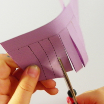 Бумажные фонарики на Новый год. Шаг 2