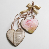 сердечки, подхват, декупаж сердечки, подхват, декупаж