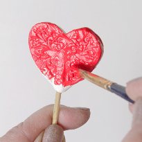 сердечки, полимерная глина