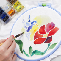 батик, панно, открытка