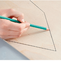 Украшение для грядок: домики. Шаг 1