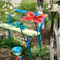 Поделки для сада: бабочки. Шаг 5