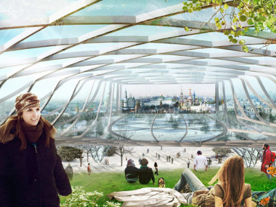 Проект парка Зарядье воплощает архитектуру будущего 