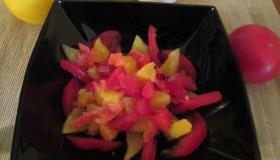 Японский фруктовый салат с маринованным имбирем. Шаг 1