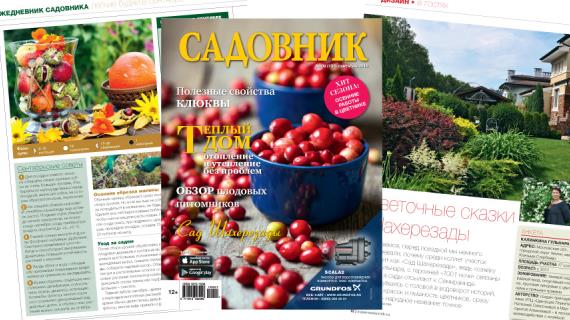 Журнал "Садовник", сентябрь 2016 №4 (135)