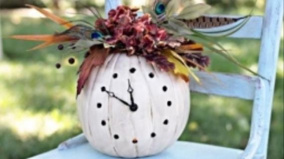 Декор из тыквы